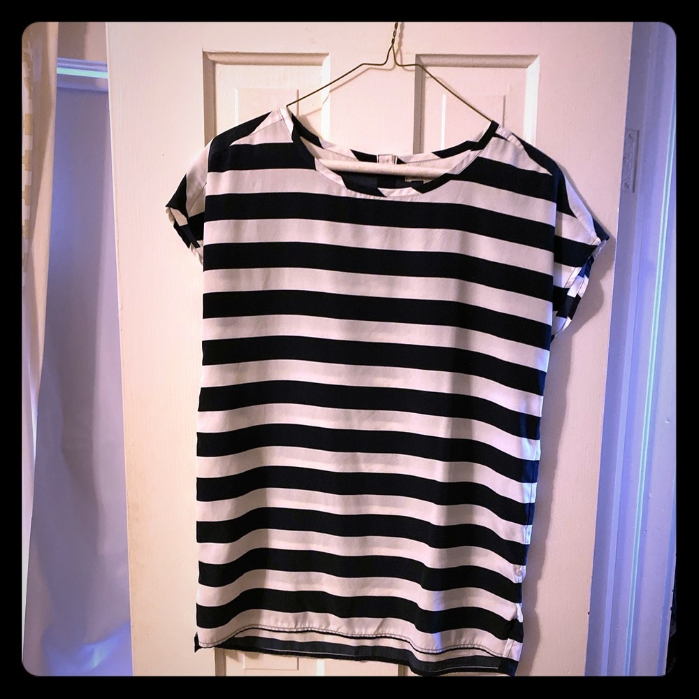 Gap Navy Striped Blouse